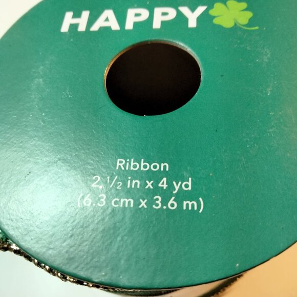 Green Plaid Ribbon Wire Edge 4 Yards Decorative Christmas Craft - Picture 4 of 6